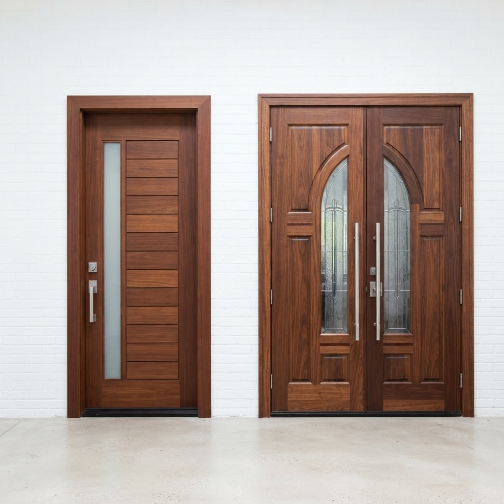 Modern Mahogany Doors